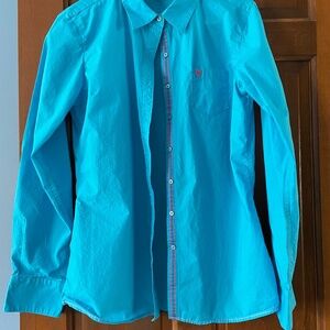 Turquoise western style shirt